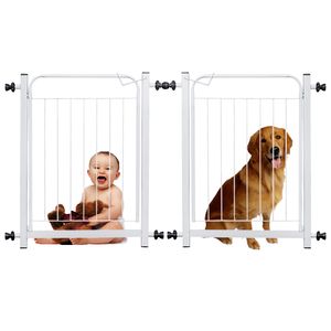 Portão Grade de Proteção para Pet e Bebê Com Trava Segurança Portas de 70 cm á 80 cm - Branco - RPM Móveis